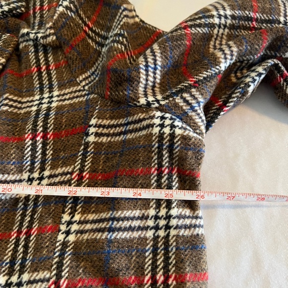 2X Urban Republic Plus Size Red Brown Plaid Flannel Long Coat NEW Jacket Winter - Picture 7 of 15